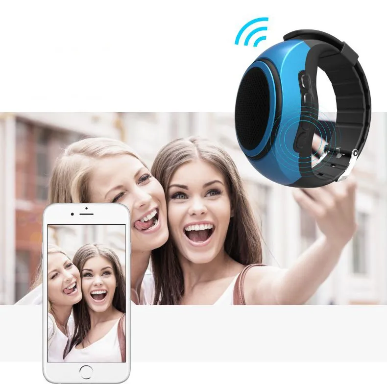 Работает Bluetooth динамик 4,0 мини стерео портативные уличные динамики езды часы карты спортивный сабвуфер громкий динамик