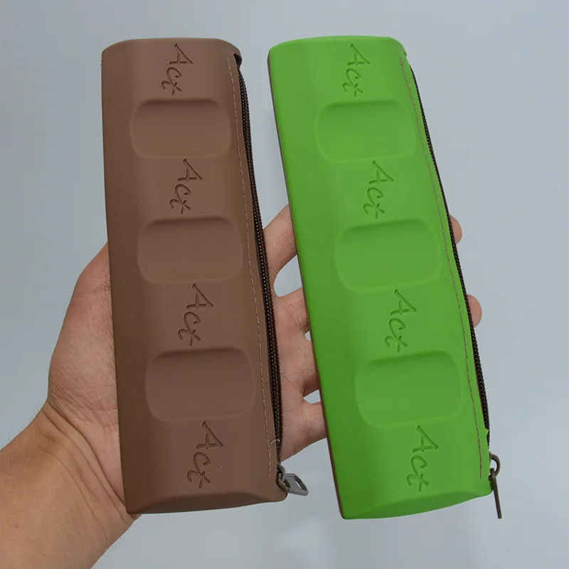 

chocolate pencil case school supplies papelaria estojo escolar pencilcase estuches para lapices silicone korean act kalem kutu