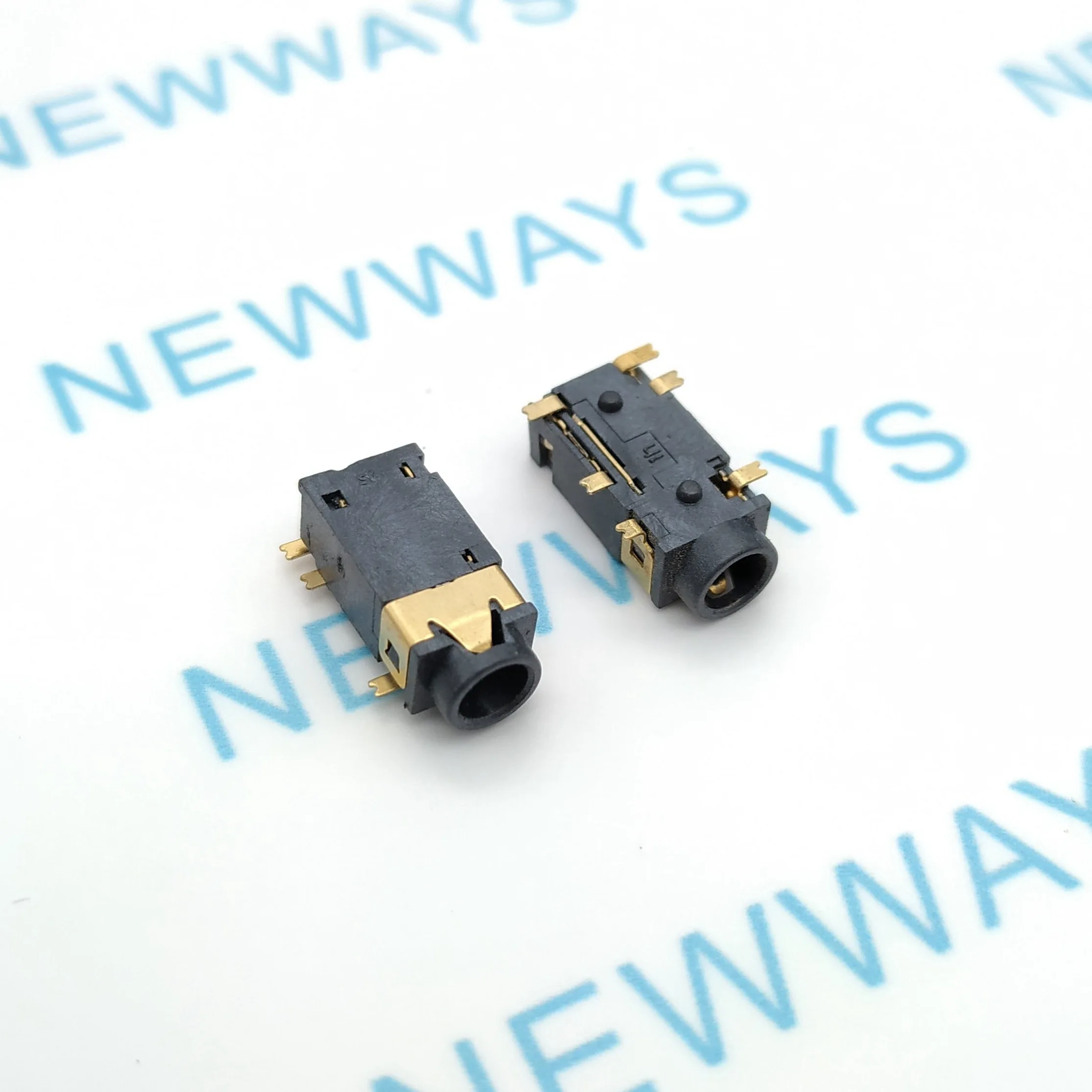 

50Pcs 311 4.5 PJ-342 3.5mm 3+3pins Gold plated Stereo Headphone Connector Adapter Power Plug Audio Video Jack Socket Plug