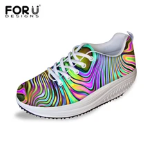 FORUDESIGNS/Роскошные Брендовые женские туфли на платформе; удобная дышащая обувь из сетчатого материала на плоской подошве; женская обувь, увеличивающая рост