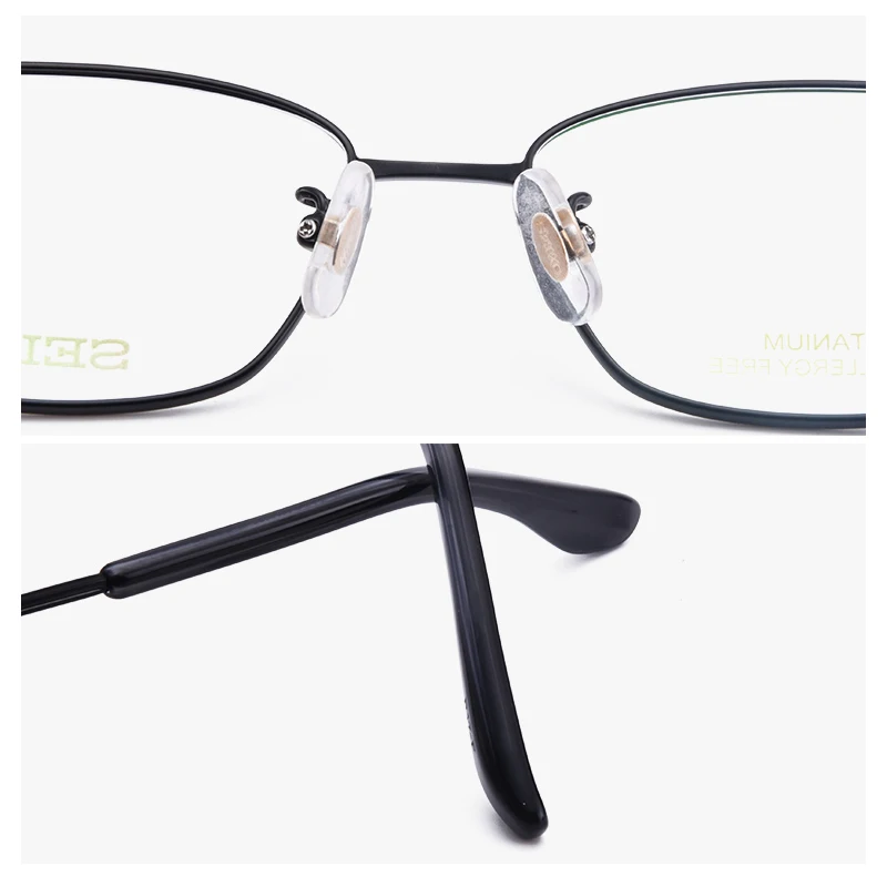 SEIKO оправа для очков для мужчин, классические титановые очки, оптические очки для близорукости, высококачественные близорукие очки HC1014