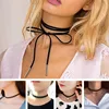 90's Inspiré Gothique Lolita Punk Collier Ras Du Cou Noir Velours Daim Steampunk Couples Bijoux Déclaration Colar Cadeau De Noël ► Photo 2/6