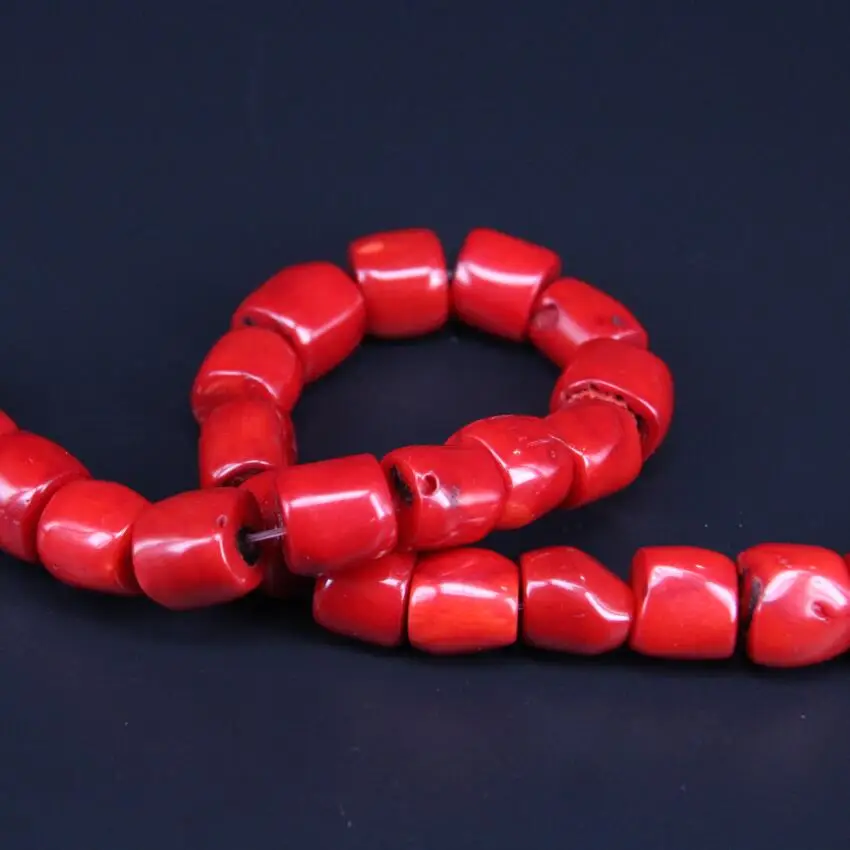 Бусины подвески из натурального красного бамбука 1 нить|beads charms|bamboo coralfor diy |
