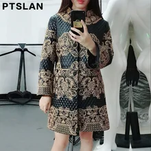Ptslan Basic editions New Winter Women Genuine Sheepskin Leather Clothing O Neck Collar Causal Female Jacket