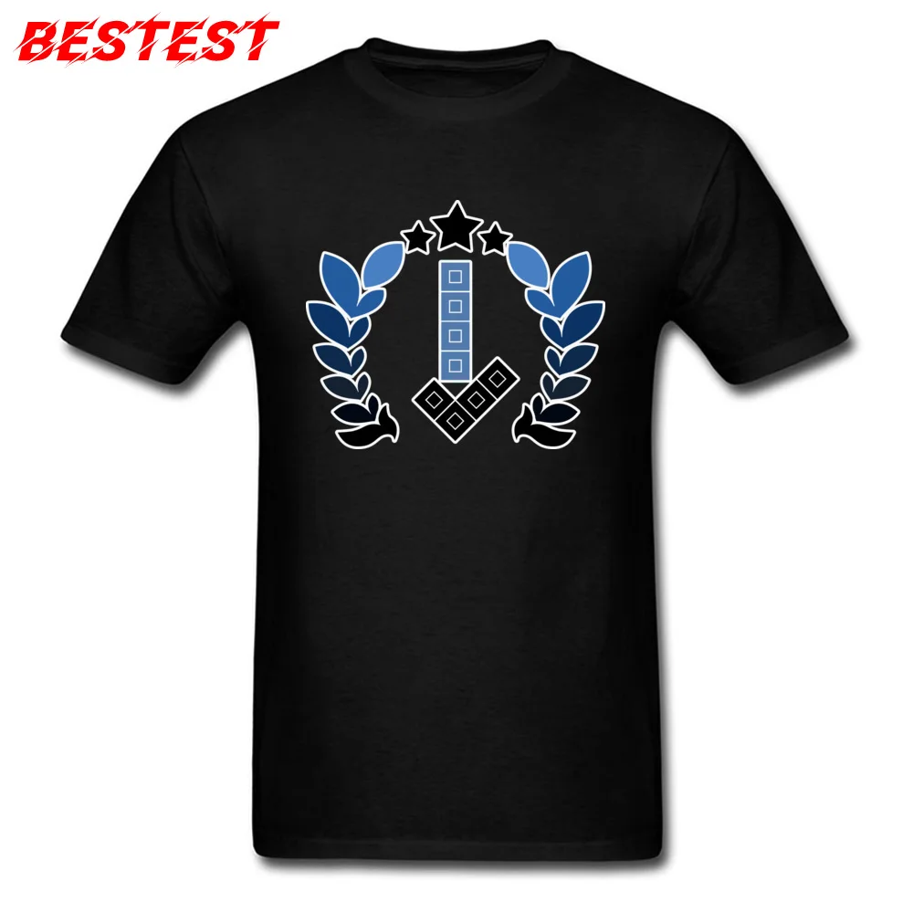 Hard Drop Puzzle League resized Crew Neck Tshirts Autumn Leisure Tops T Shirt Short Sleeve Discount 100% Cotton Fabric Tees Male Hard Drop Puzzle League resized black
