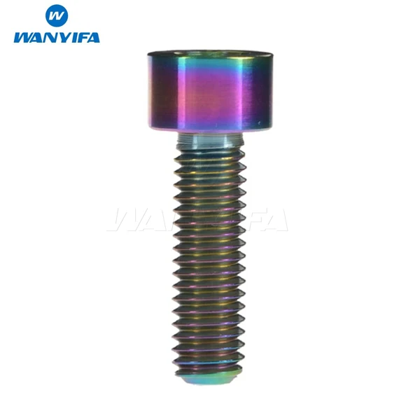 Титановый "Wanyifa" Ti Болт M6 x 20 25 30 35 мм для наушников - Цвет: M6x20mm Rainbow