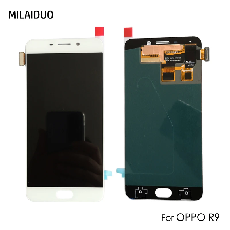 

OEM AMOLED For OPPO R9 LCD Display Touch Screen Digitizer OLED Glass Full Assembly Replacement White No Frame