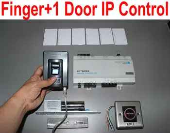 

One Door 1 door access panel board with tcp/ip network+web ip based control+1 fingerprint reader+no touch button+bolt lock home