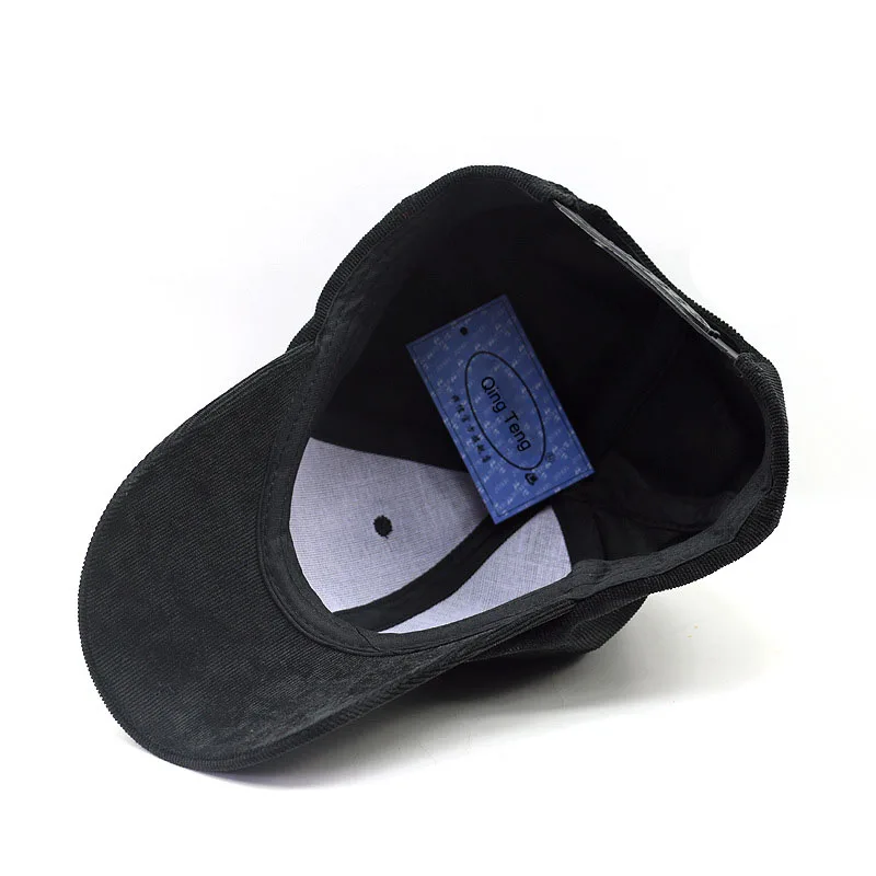 Мужская повседневная Вельветовая бейсболка Женские однотонные брендовые шапки