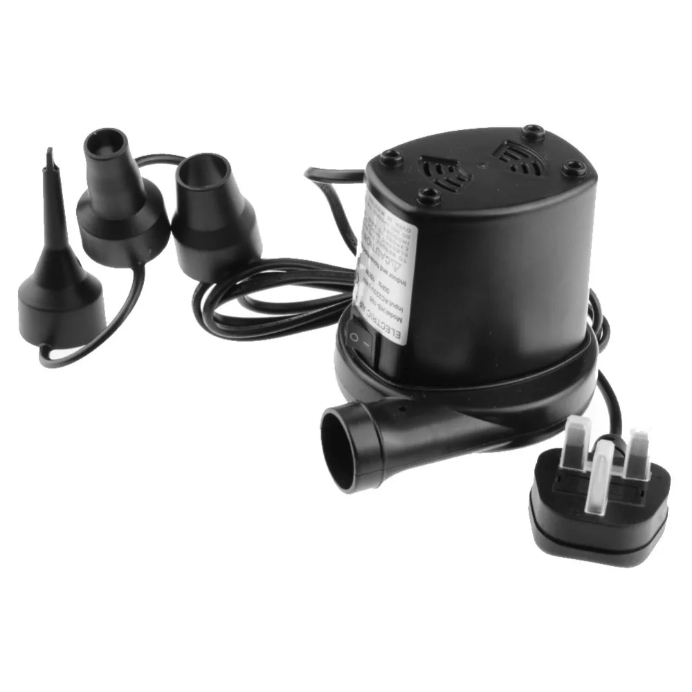 New UK Plug EU Plug US Plug 240V Electric Mains Air Inflator Pool Pump