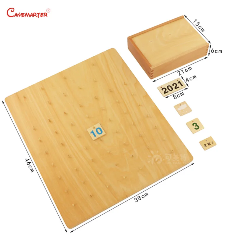  The Calender Chinese Printed Montessori Teaching Aids Toys for Preschool 6 Years Olds With Box Kids - 33019193338