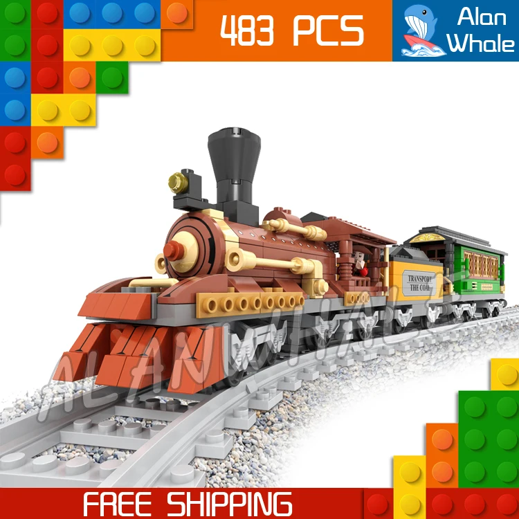 483pcs Train Creator Classical Steam Trains 25809 Model
