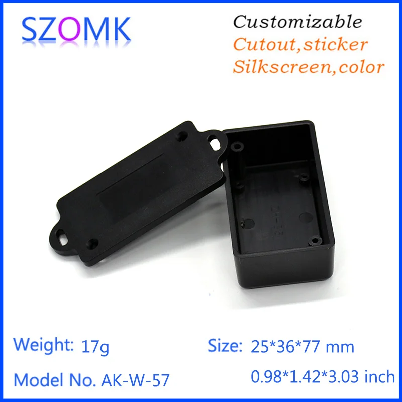 szomk small plastic enclosure for electronics instrument housing plastic case electrical junction box wall mount plastic housing (4)