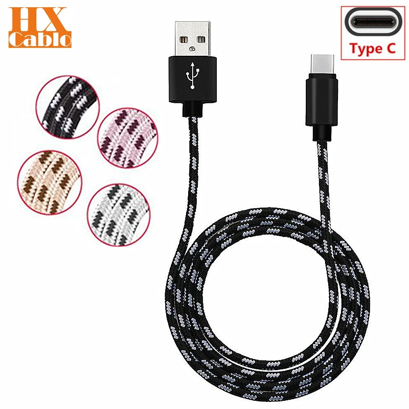 USB кабель для быстрой синхронизации данных 1/2/3 м Тип C 2 а Samsung S10 S8 Xiaomi Mi Mix Max 3 A2 2S 8