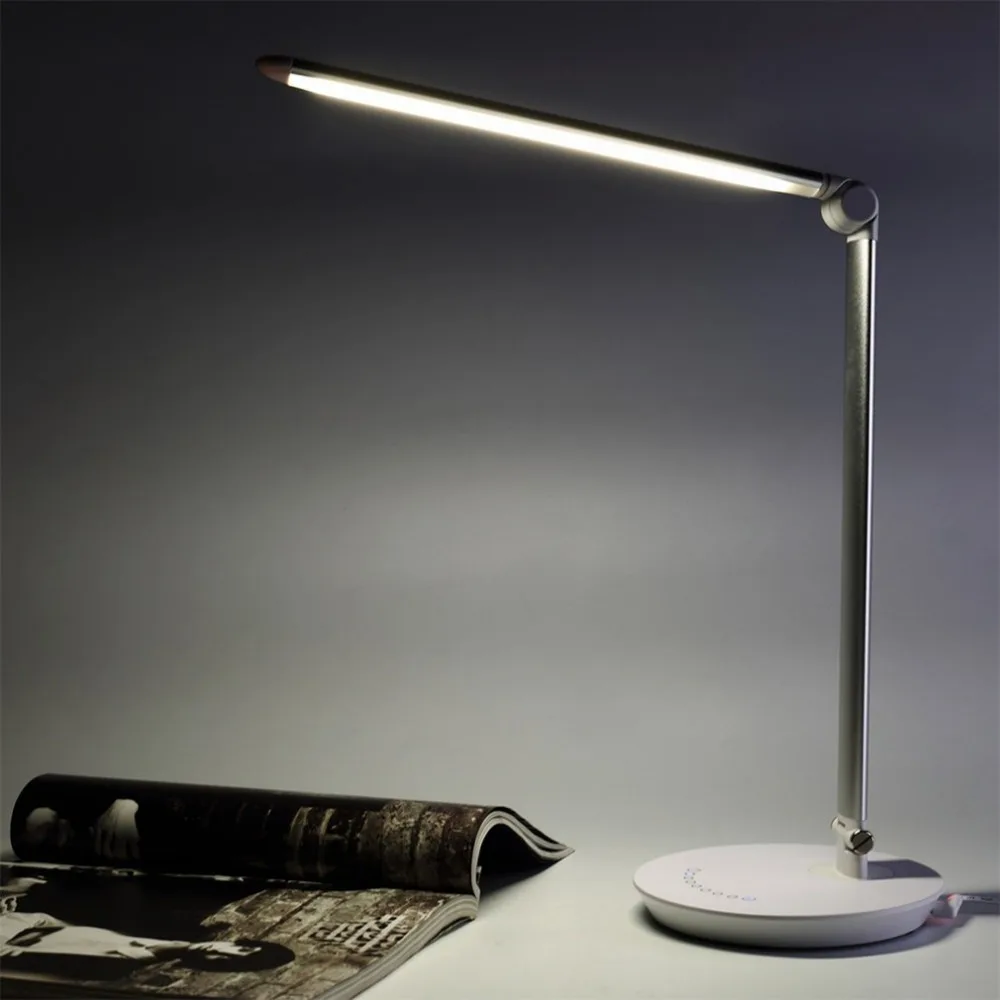 

Folding Design Dimmable LED Desk Table Lamp Touch Switch 7 Level Brightness Dimming Light Highly Sensitive Touch Dimmer