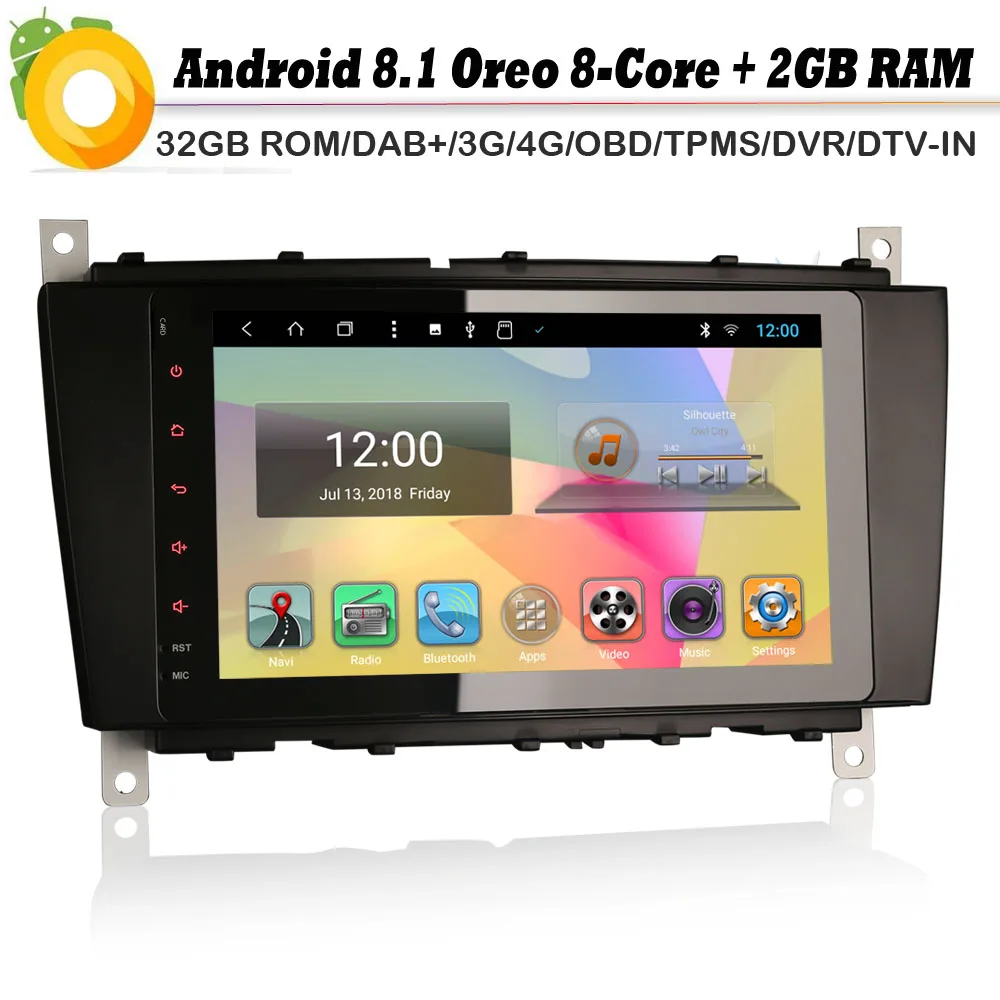 Автомагнитола на Android 8 1 автомобильный радиоплеер DAB + автомобильное стерео wi fi 4G