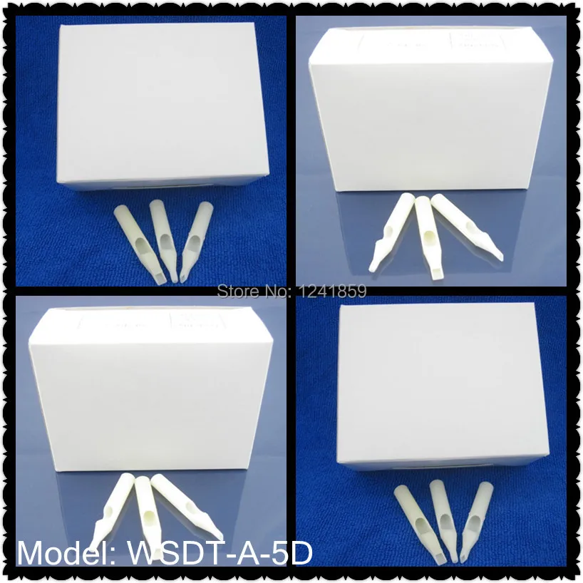 

50pcs Diamond 5 White Short Disposable Tattoo Tip Nozzle Supply WSDT-A-5D