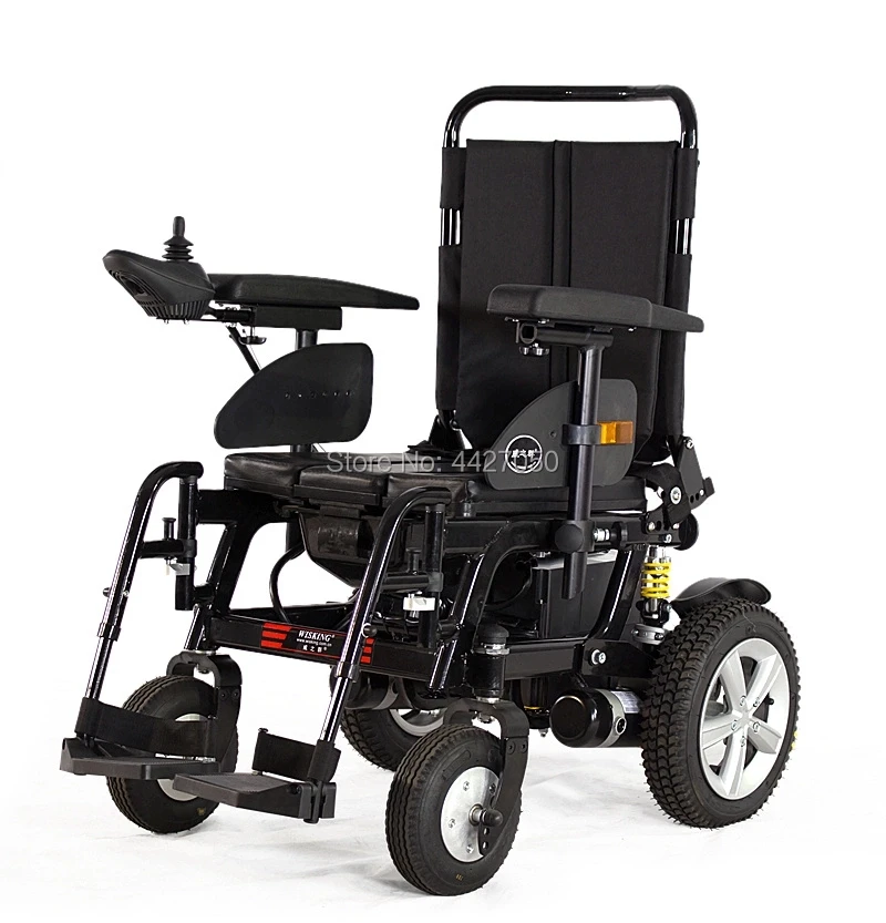 

2019 Elderly and disabled travel commode portable toilet smart driving electric wheelchair