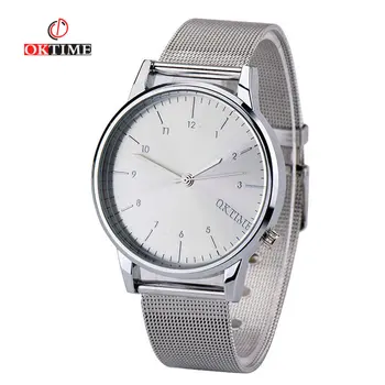 

OKTIME 2020 New Luxury Woman Casual Alloy Band Analog Quartz Wrist Watch Simple Style Watch Hot Hours Clocks relogio feminino