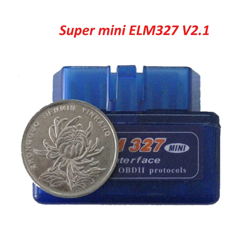 Новинка Супер Мини ELM327 Bluetooth адаптер ELM 327 V2.1 Автомобильный сканер кодов