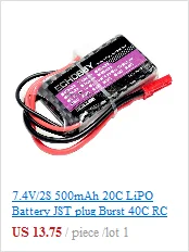 6,4 V 2 S 900 mAh аккумулятор EL-2P Разъем для RC гоночный Модель Катера для багги грузовика