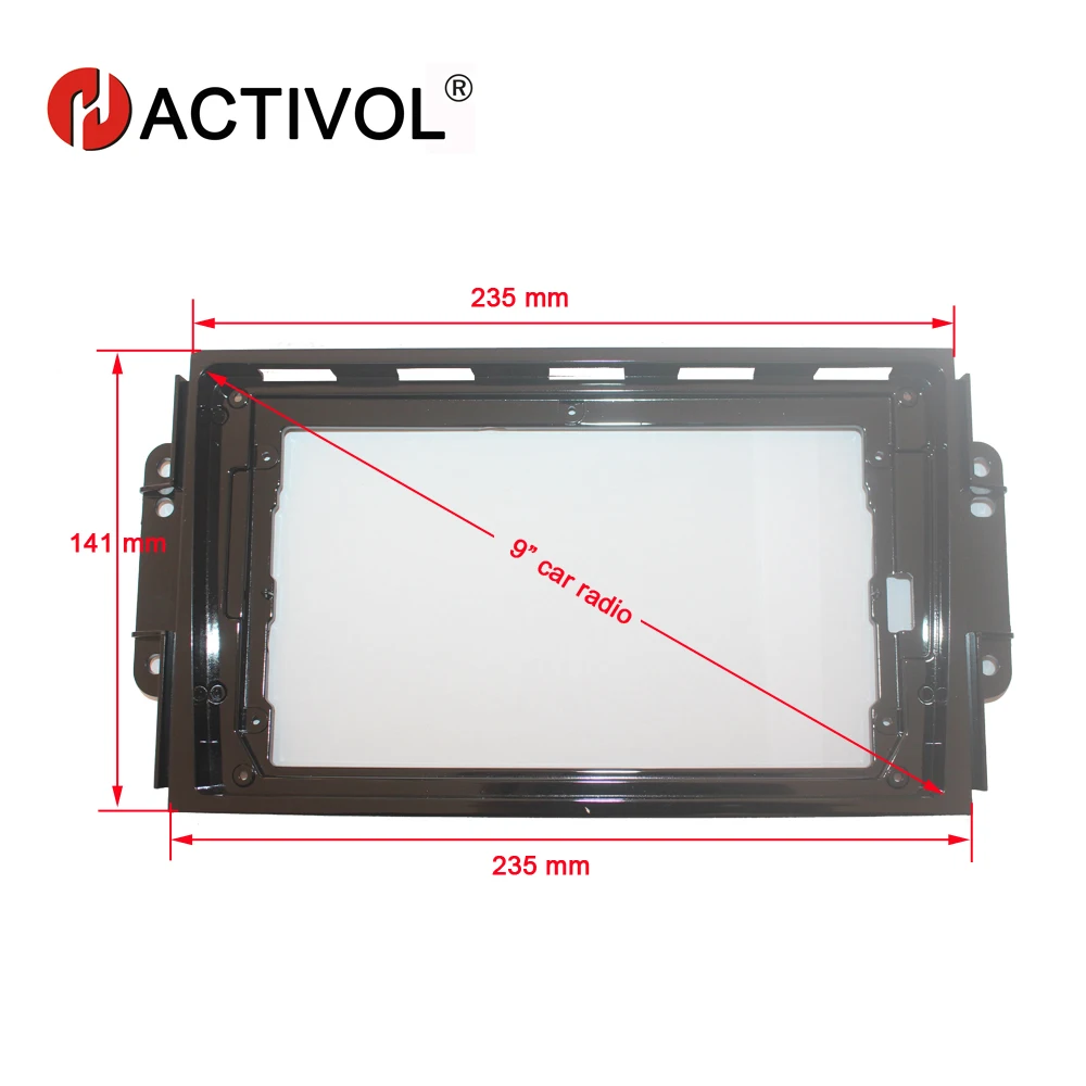 

HACTIVOL 2 Din Car Radio face plate Frame for Chery Tiggo 3 2016 Car DVD GPS Navi Player panel dash mount kit car accessories