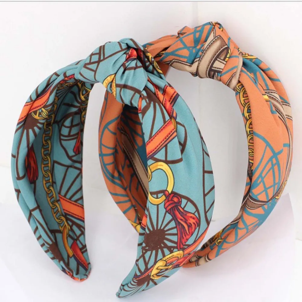 

Fashion New Bohemia Hairband Hair Accessories For Ladies High Quality Turban Wholesale Soft Headwear Hair Hoop Girls