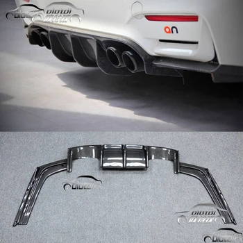 

Rear Lip For BMW F30 F32 TAIWAN AN / GOOD GO M3 Bumper Carbon Fiber V style Diffuser 2012 up (1set=3pcs) Car Styling Accessories