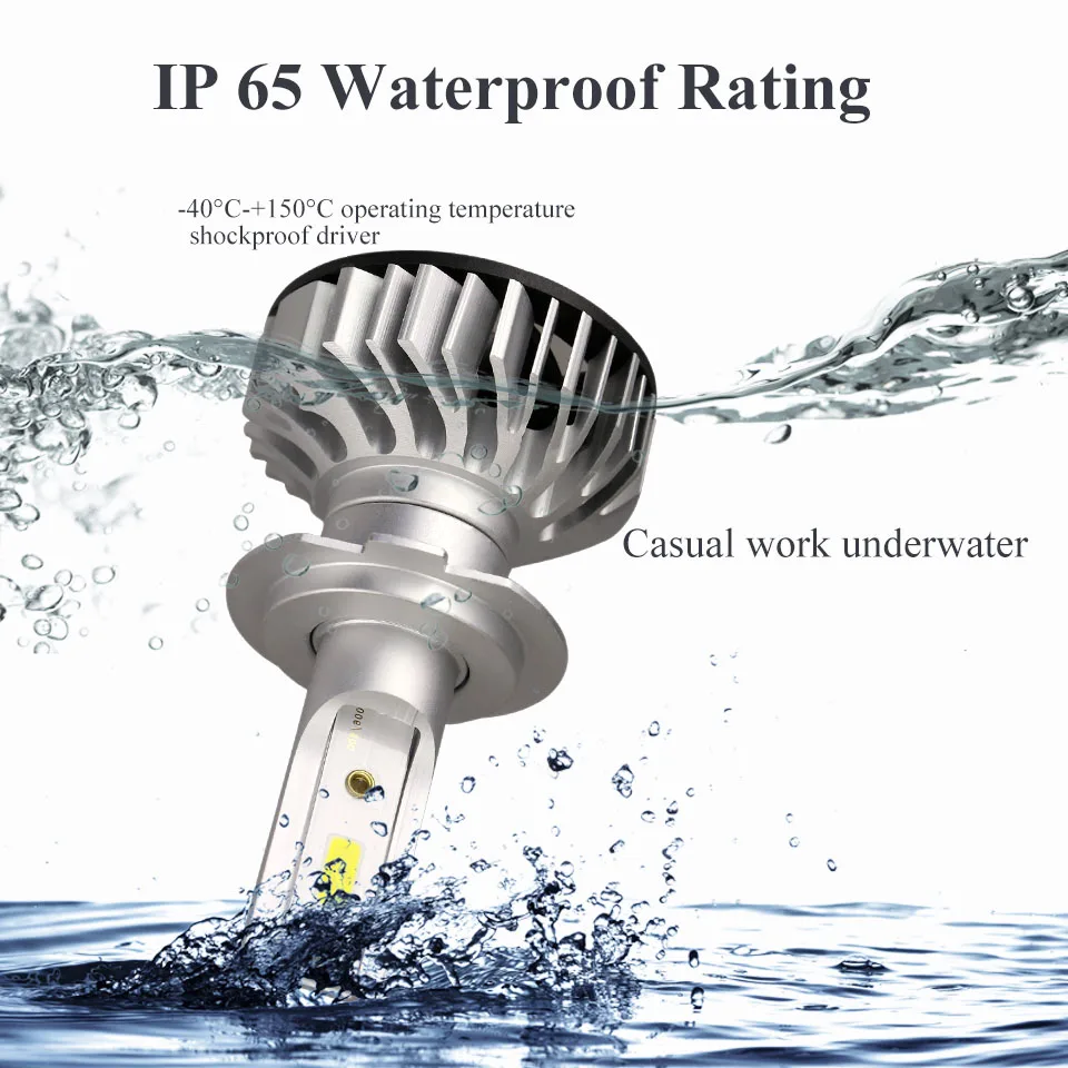 ANMINGPU 2x 12000LM/набор Автомобильных Фар H4 Led H7 Фары лампы H11 H1 H3 9005 9006 6000K COB Авто