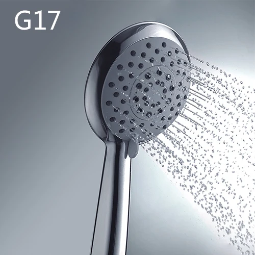 Gappo Bathroom Hand Shower Bath Shower Pressure Massage Rainfall SPA Water Shower Head Chrome Water Saving LED Mixer Tap - Цвет: G17