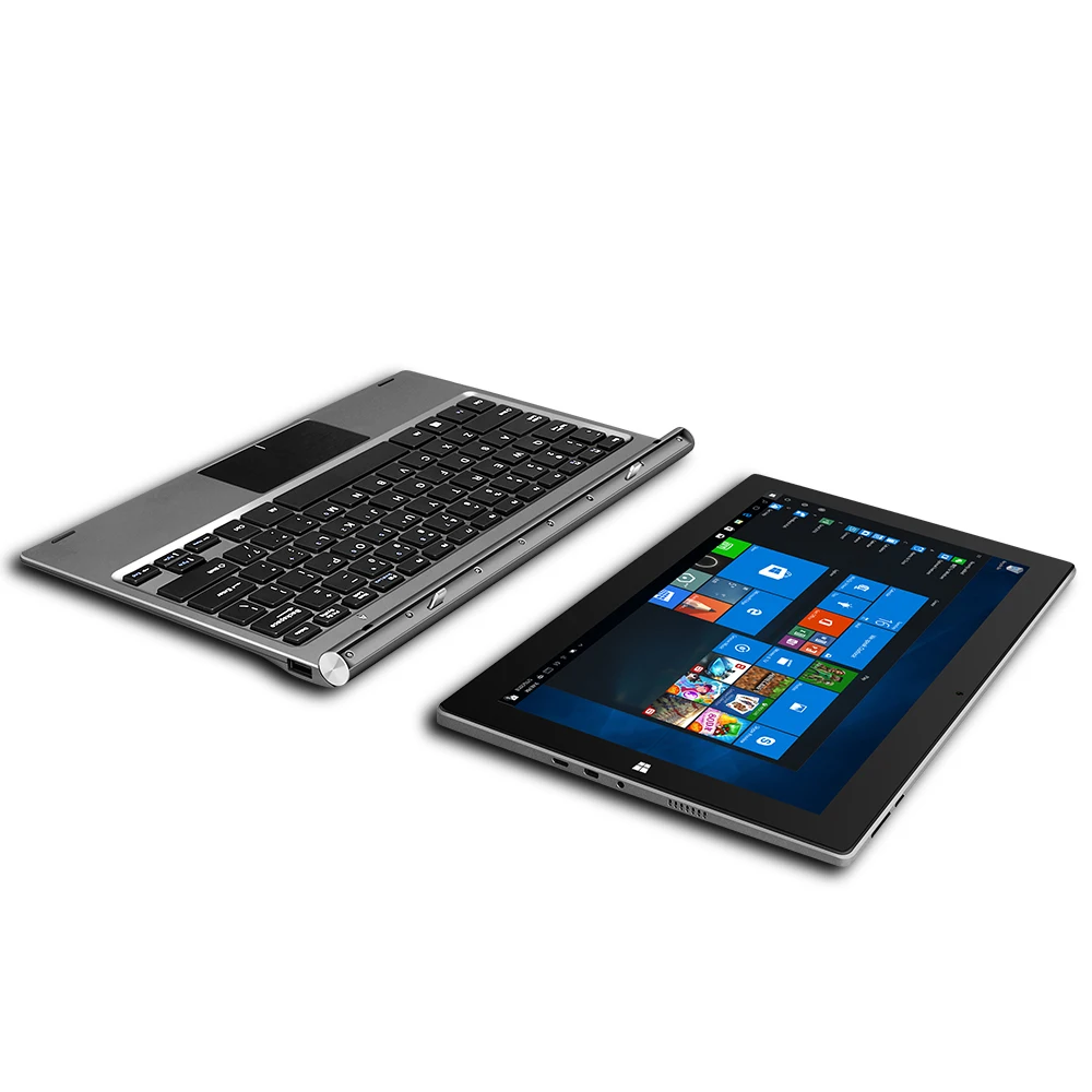 YUNTAB 11,6 дюйма GA116C 2-в-1 Windows10 Tablet PC Quad-Core 2 Гб + 32 Гб двойной Камера Тетрадь компьютер с четырехъядерным процессором клавиатура (серебристо-серый)