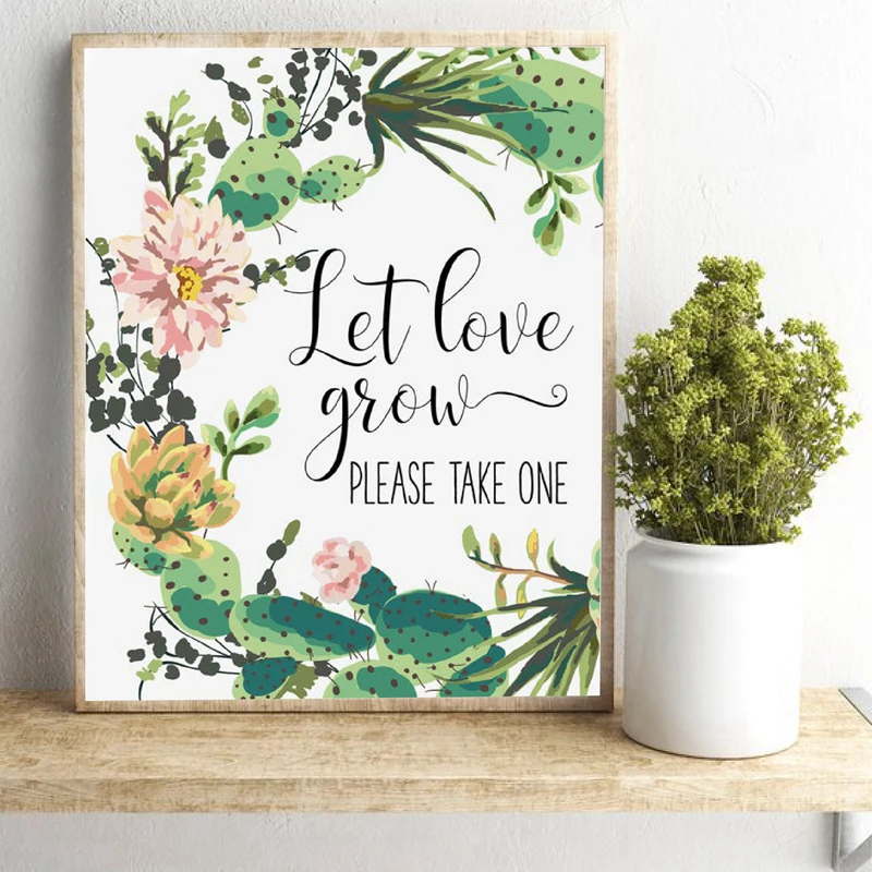 Seed Packets Sign Prints Wall Decor