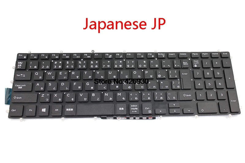 Клавиатура для ноутбука DELL 5565 5567 7566 7567 7577 5765 5767 7773 7778 7779 5570 5575 Французский FR Турецкий TR латинский язык японский JP