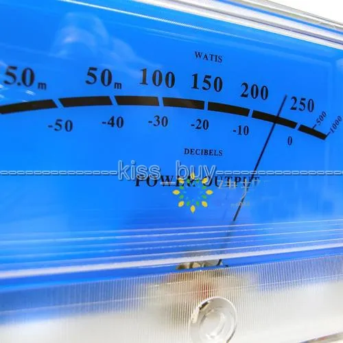 1 шт. VU метр дб уровень заголовок аудио усилитель мощности индикатор метр дБ Таблица синий