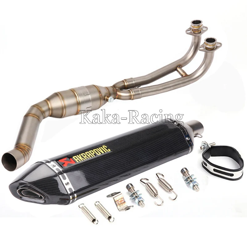 Мотоцикл углеволоконные akrapovic Глушитель Трубы полная система для Yamaha TMAX 530 500 TMAX530
