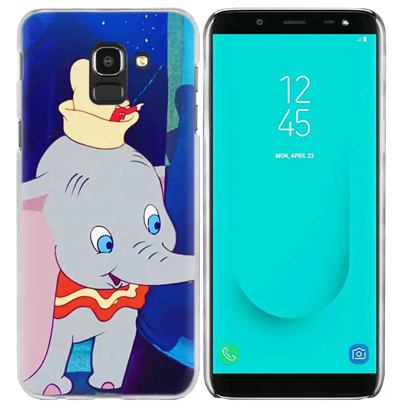 Анимация Дамбо чехол КРЫШКА ДЛЯ samsung Galaxy A50 A70 A60 A40 A30 A20e A10 A9 A8 A7 A6 A5 J8 J7 J6 J5 J4 Plus Prime