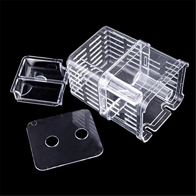 Acrylic Fish Breeding Isolation Box Fish Tank Aquarium Breeder Box Double  Hatching Incubator for Baby Fish7