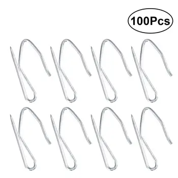 

100 Pcs Metal Curtain Hooks S-shaped Hanging Hooks Hanger for Window Curtain/Door Curtain/Shower Curtain