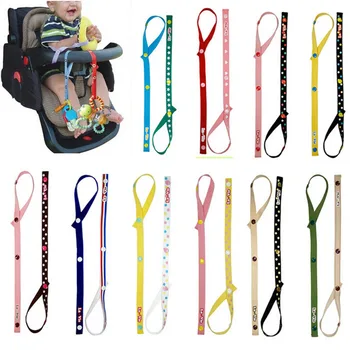 

3pcs/lot Hot Selling Infant Baby Safety Seats Toys Fixed Toys Stroller Toy Pacifier Chain Tether Strap