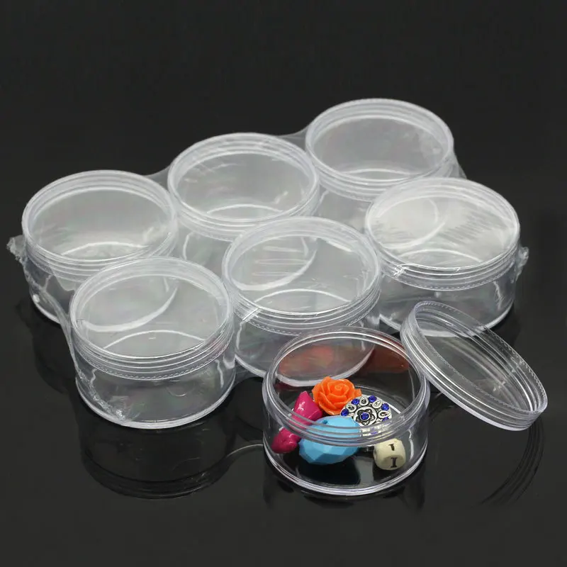 Various Size Clear Round Boxes Plastic Organization Boxes Cosmetic