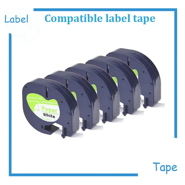 Best Offers 30Packs cheap Paper Label Tape 91200 91220 91330 dymo letratag Label Tape for DYMO LetraTag Label Printer Black on White 12mm*4M Best Offers 30Packs cheap Paper Label Tape 91200 91220 91330 dymo letratag Label Tape for DYMO LetraTag Label Printer Black on White 12mm*4M