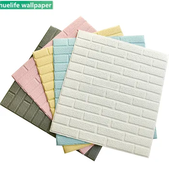 

3d irregular pattern foam waterproof wall stickers office kids room bedroom bedside TV background wall self-adhesive wallpaper