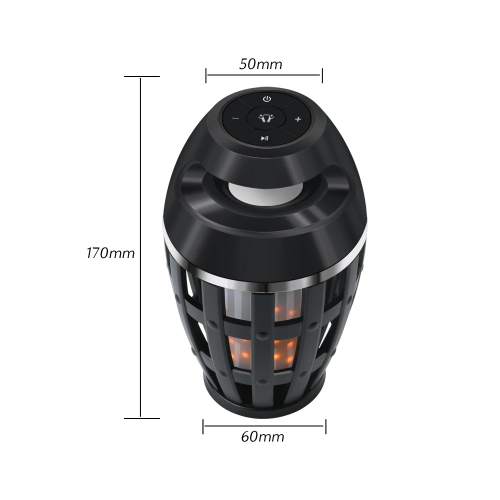 Перезаряжаемый светодиодный светильник с пламенем, лампочка с Bluetooth динамиком, светодиодный светильник с динамическим мерцанием, светильник с эффектом пламени, стерео атмосферный светильник