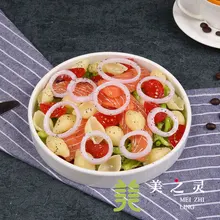 Imitation Salmon Vegetables Fruits Salad Foods Raw Fish Fillets Food Models Simulation Vegetables Handicraft Artificial Props