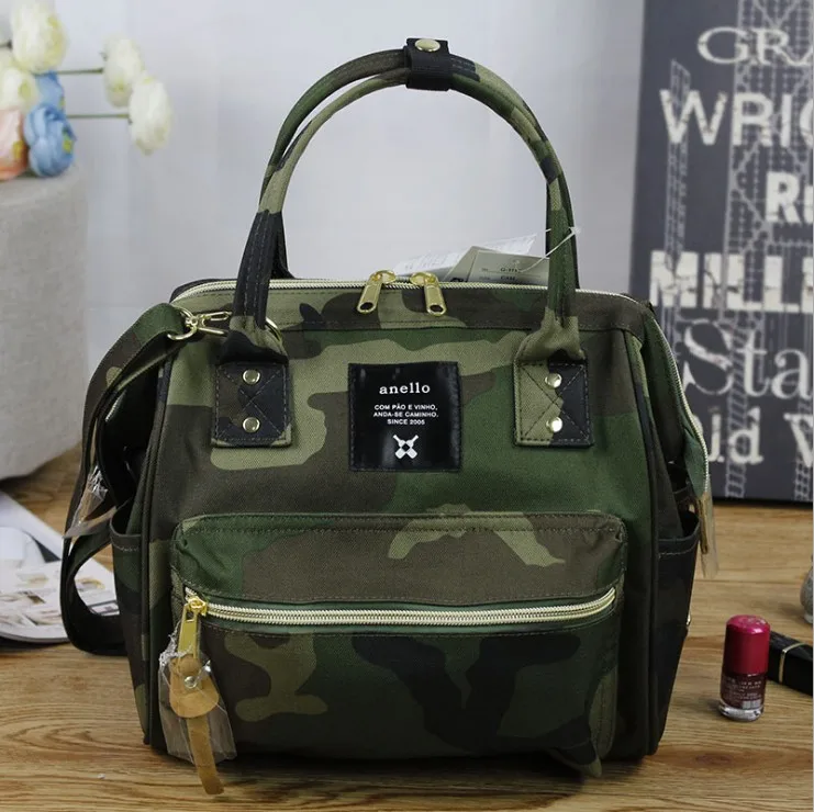 Япония бренд многоцелевой Оксфорд Водонепроницаемая женская сумка через плечо маленькая сумка через плечо для девушек - Цвет: Зеленый