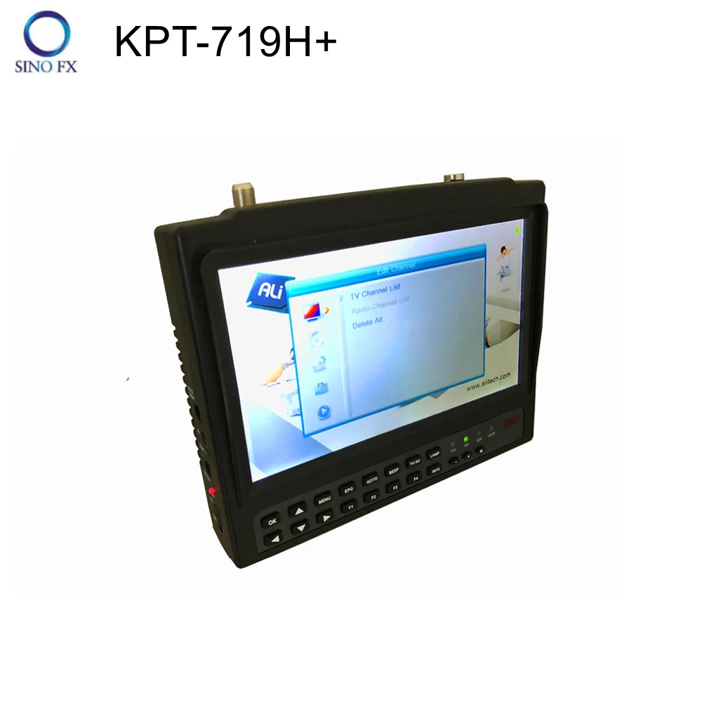 7 дюймовый ЖК экран KPT 719H + AHD DVB S2 спутниковый finder 1080p satfinder метр и монитор с AHD/HDIM/AV