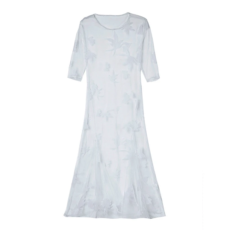 Women-Clothing-Summer-Sexy-Beach-Hollow-Out-White-Mesh-Lace-Dress-Women-Long-Sleeve-O-Neck-Long-Dress-DR0162 (9)