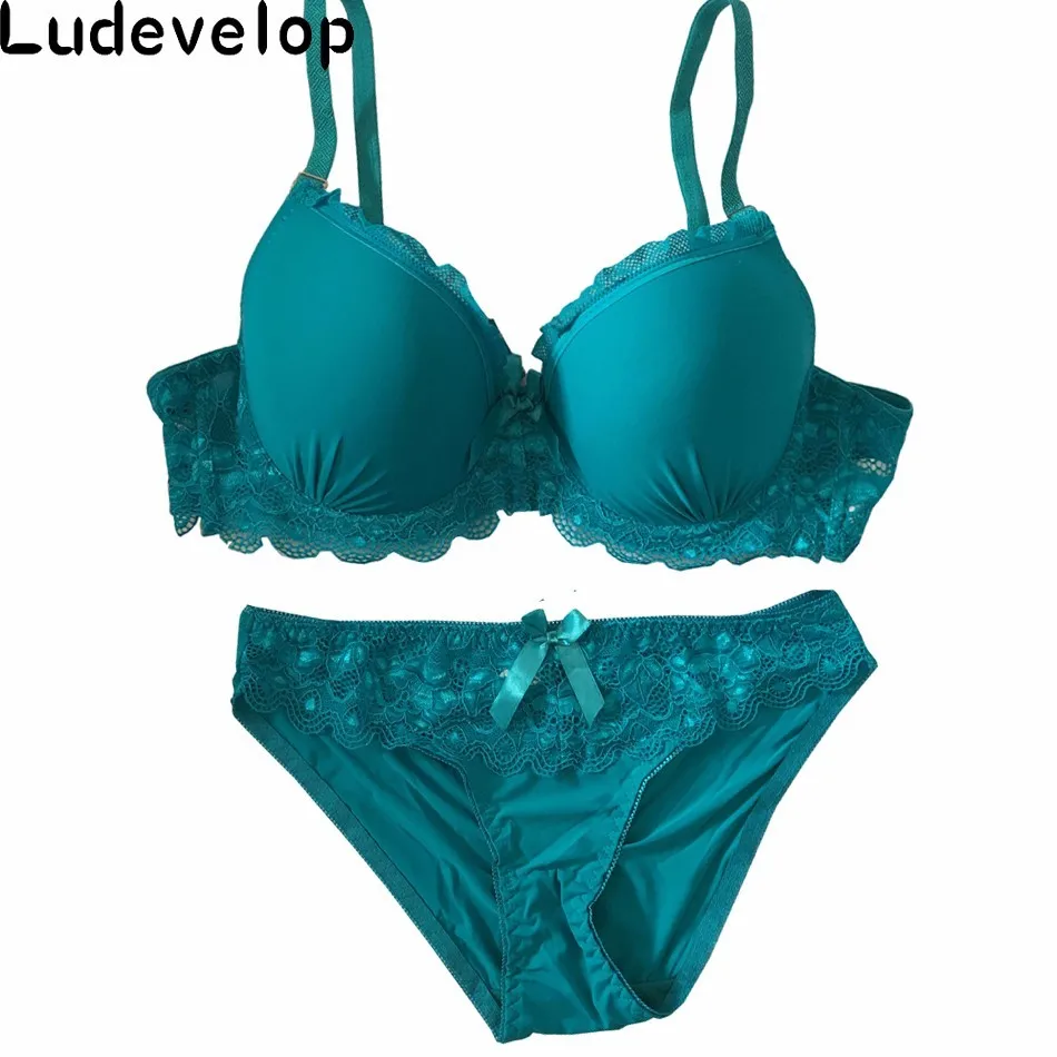 Комплект женского кружевного нижнего белья с чашкой пуш ап 40 48CD|bra set|underwear setbig size