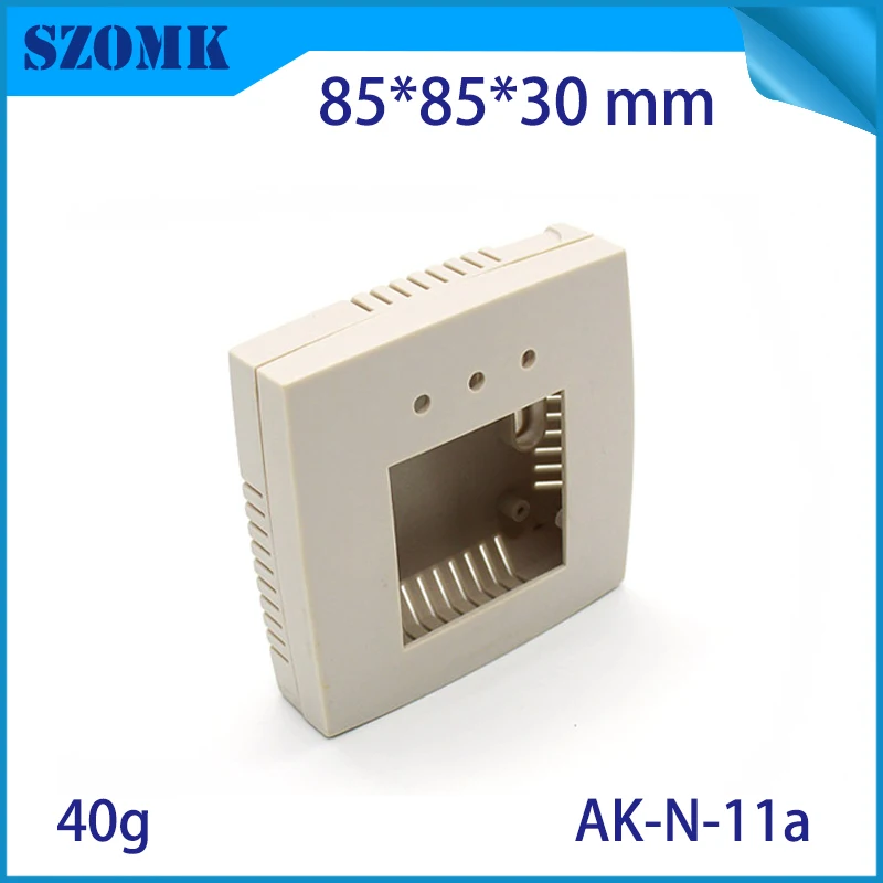 

one piece free shipping abs plastic junction box for sensor enclosures diy design 85X85X30MM Humidity Sensor housing sensor case