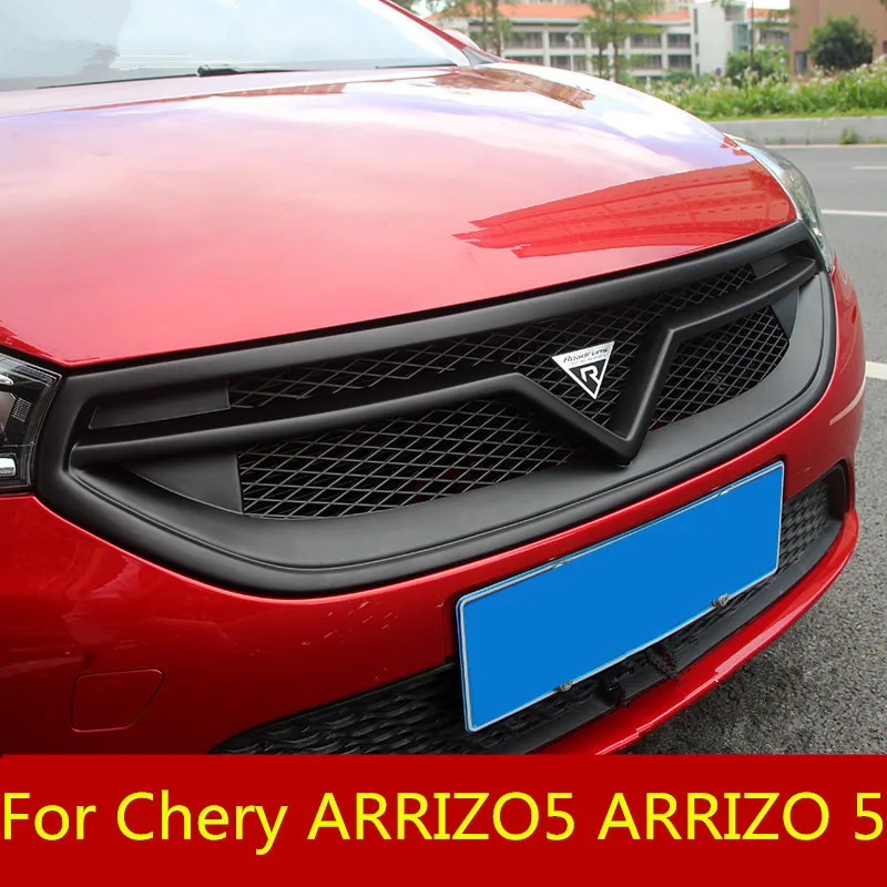 Передний Автомобильный знак декоративная полоса промежуточная Сетка декоративная яркая полоса внешние аксессуары для Chery ARRIZO5 ARRIZO 5